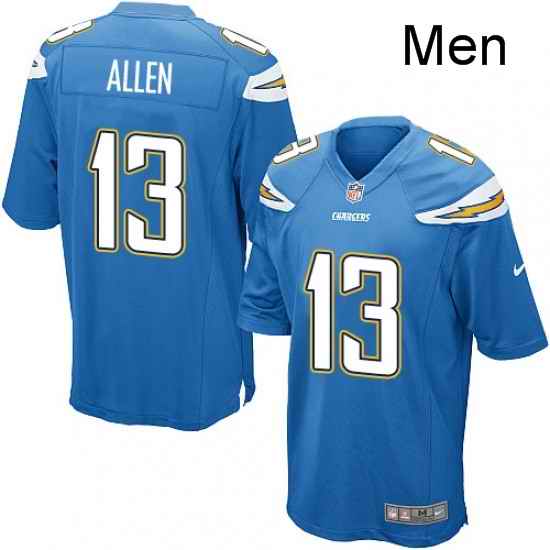 Men Nike Los Angeles Chargers 13 Keenan Allen Game Electric Blue Alternate NFL Jersey